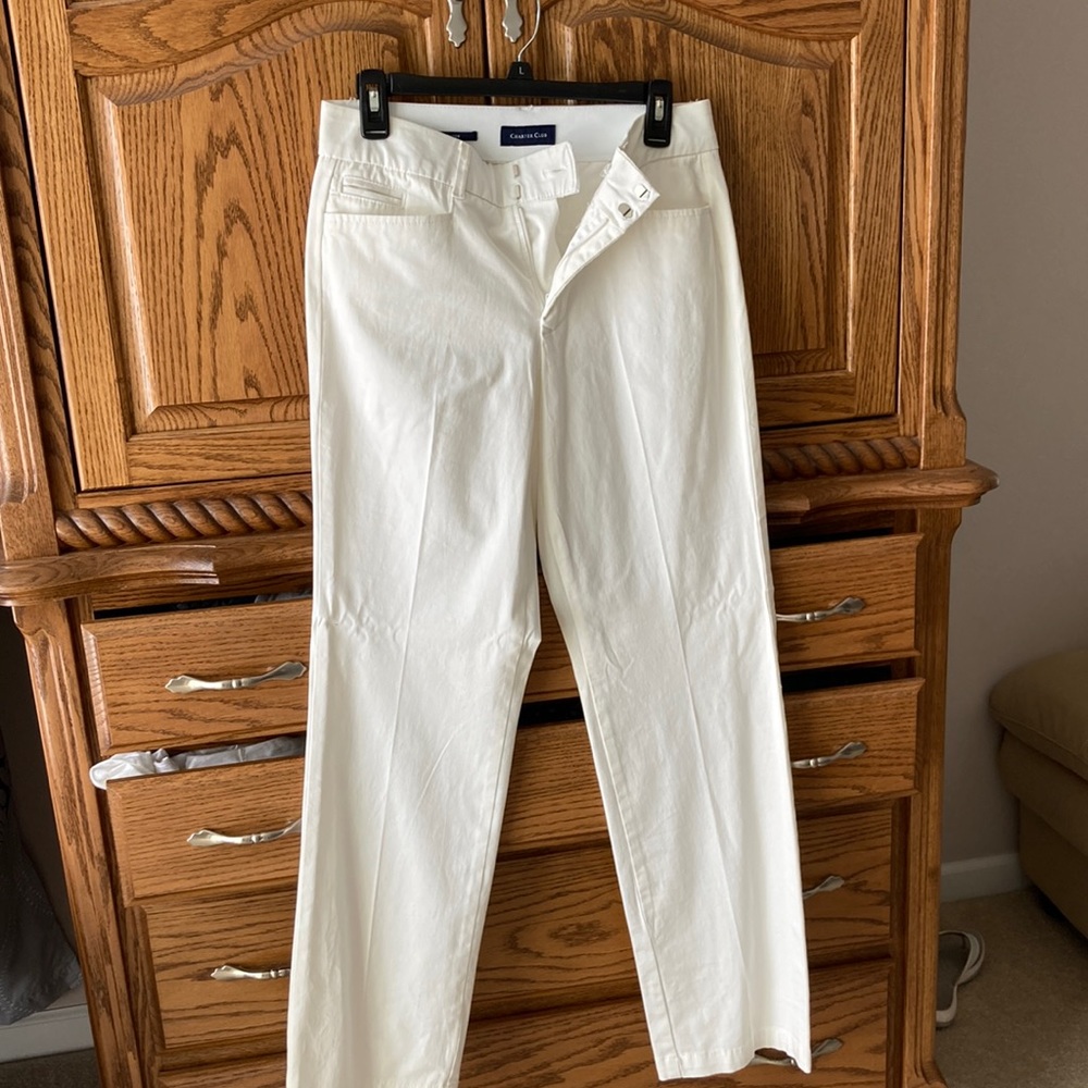 Charter club white trousers sz 4